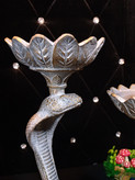 مجسمه جای شمعی مار کبری پلی استر